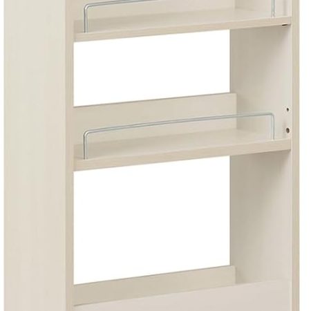 Kitchen Gap Storage Rack, Kitchen Wagon, Gap Storage, Seasoning Rack, Storage Wagon, Width 6.3 x Depth 17.5 x Height 32.7 inches (16 x 44.5 x 82.7 cm), White