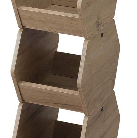 Series Kitchen Storage, Condiment Rack, Makeup Storage, Small Items, Can Be Used Wide Rooms, Single Life, Stylish, Iron Wood, Ash Brown, Set of 3