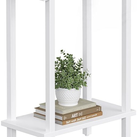 Small Side Table, Narrow End Table, Skinny Sofa Table, Thin Bedside Table, Sofa Table, Living Room, Bedroom, White