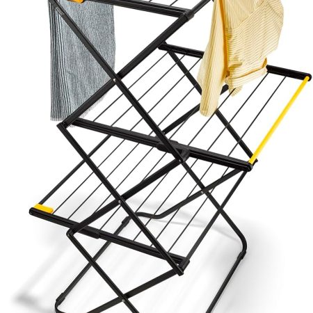 3-Tier Clothes Airer Drying Rack, 53 ft Capacity, Indoor/Outdoor, Stable, Foldable, Compact Storage